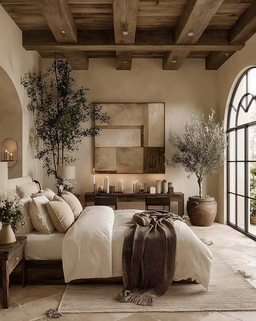 Upholstered platform bed