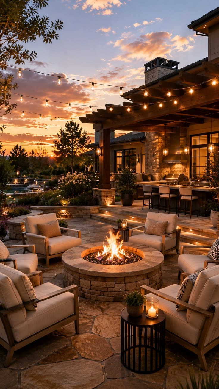 Teak outdoor sectional
